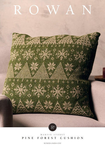 Pine Forest Cushion in Rowan Felted Tweed (2-coloured version) - 4083 - Downloadable PDF