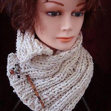 476 - Rib Knit Cowl or Scarf