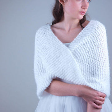 Loop in garter stitch SNOW