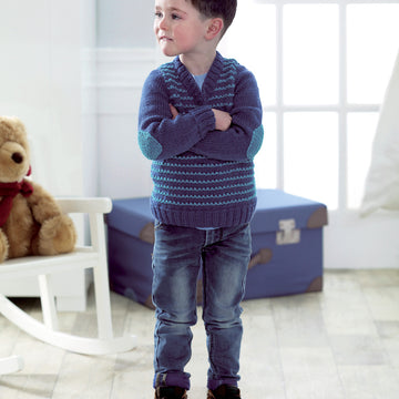 Bo Peep Charming Chap Slipover & Sweater in West Yorkshire Spinners - DBP0117 - Downloadable PDF