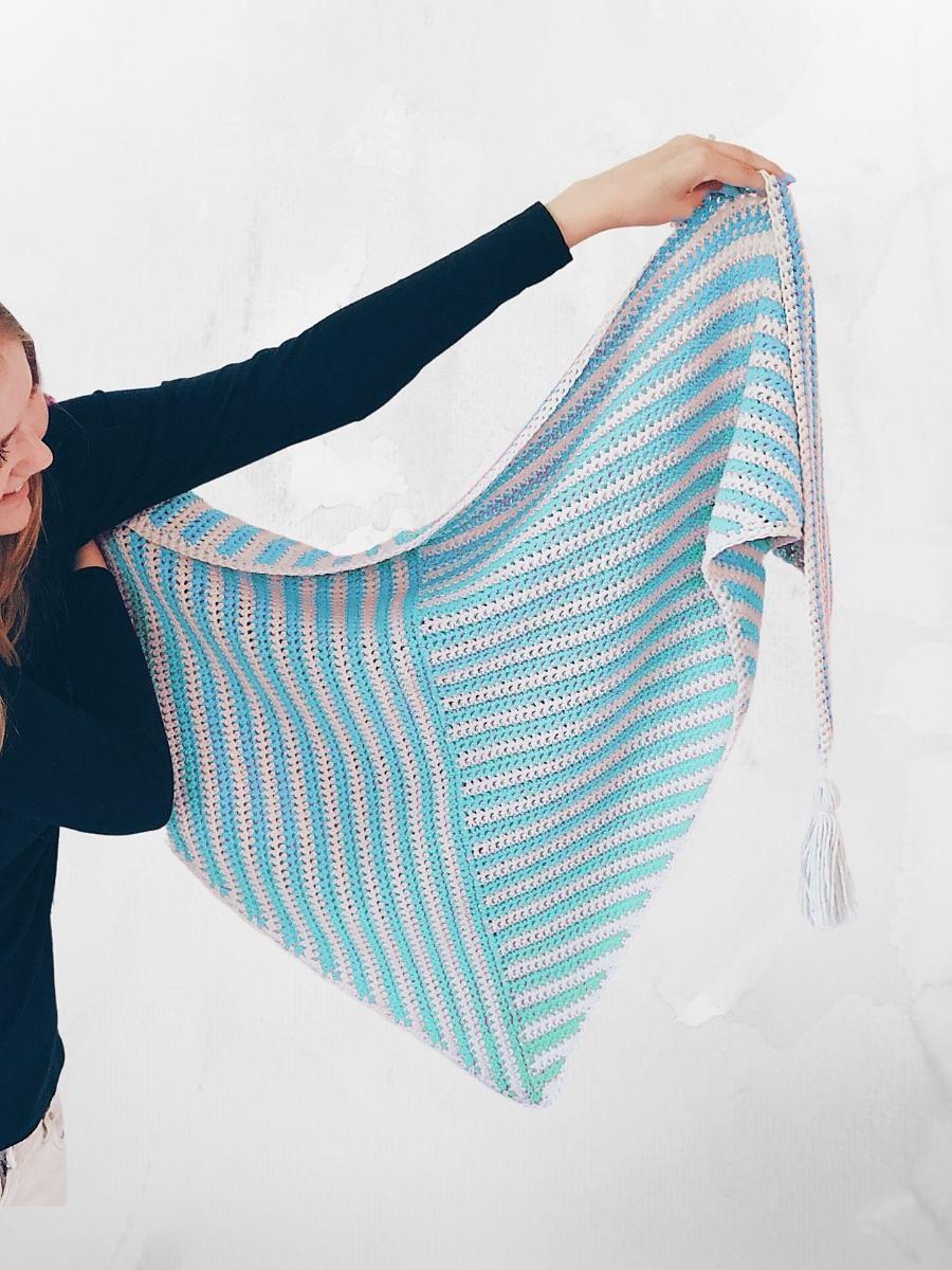 Stripe Me Shawl