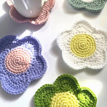 Retro Flower Coasters