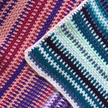 Temperature Blanket Historical Year Long Crochet Along Throw Afghan