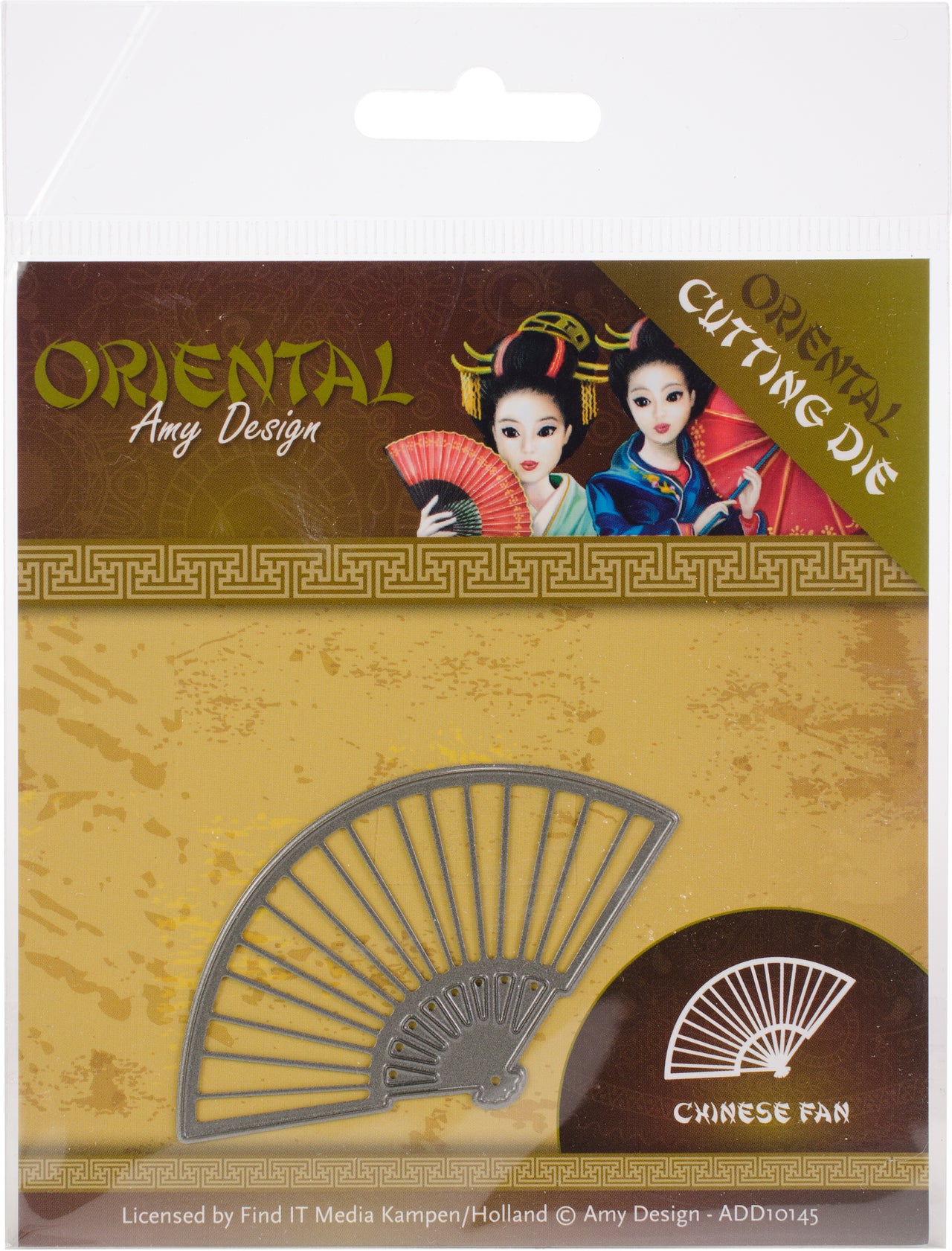 Find It Trading Amy Design Die - Chinese Fan, Oriental
