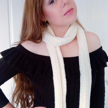 Crochet Snow Princess Scarf Pattern