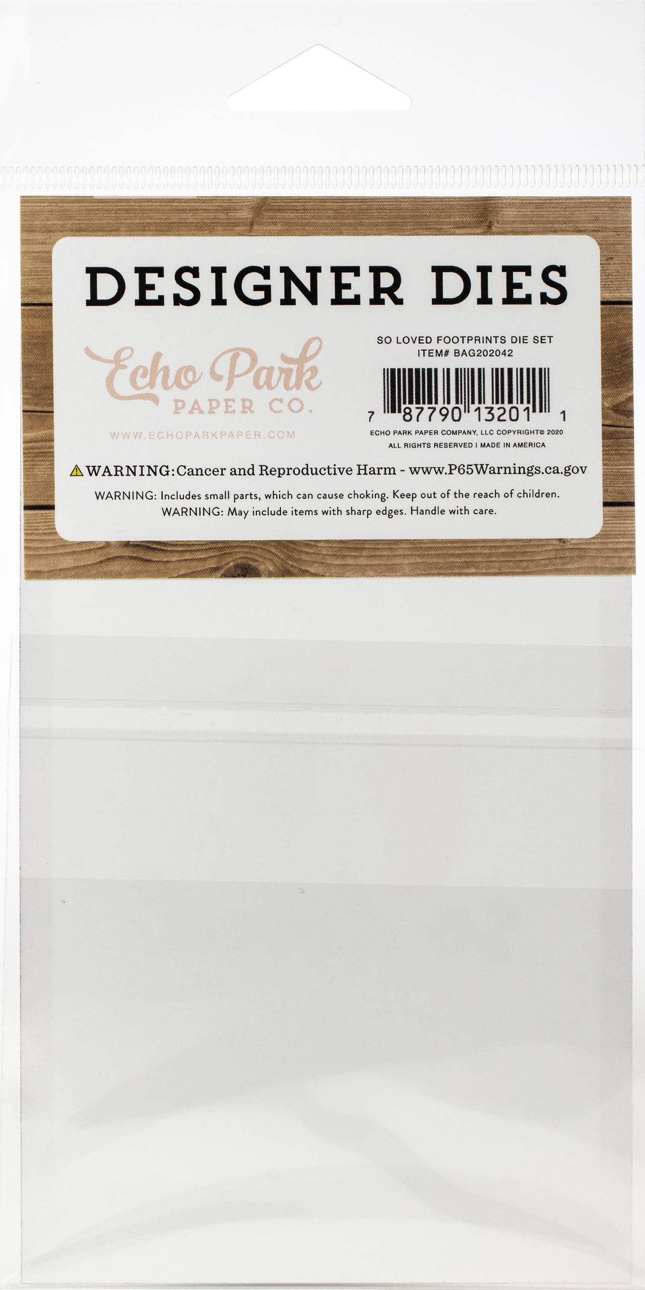 Echo Park Paper Echo Park Dies - So Loved Footprints, Baby Girl