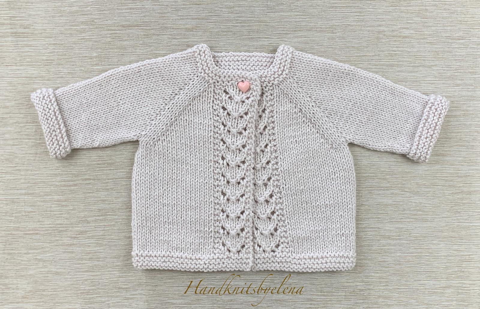 Baby Cardigan with Lace