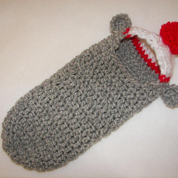 Sock Monkey Hooded Cocoon