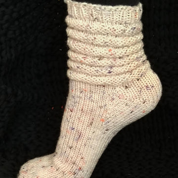 Totally Tubular - scrunchie toe-up socks