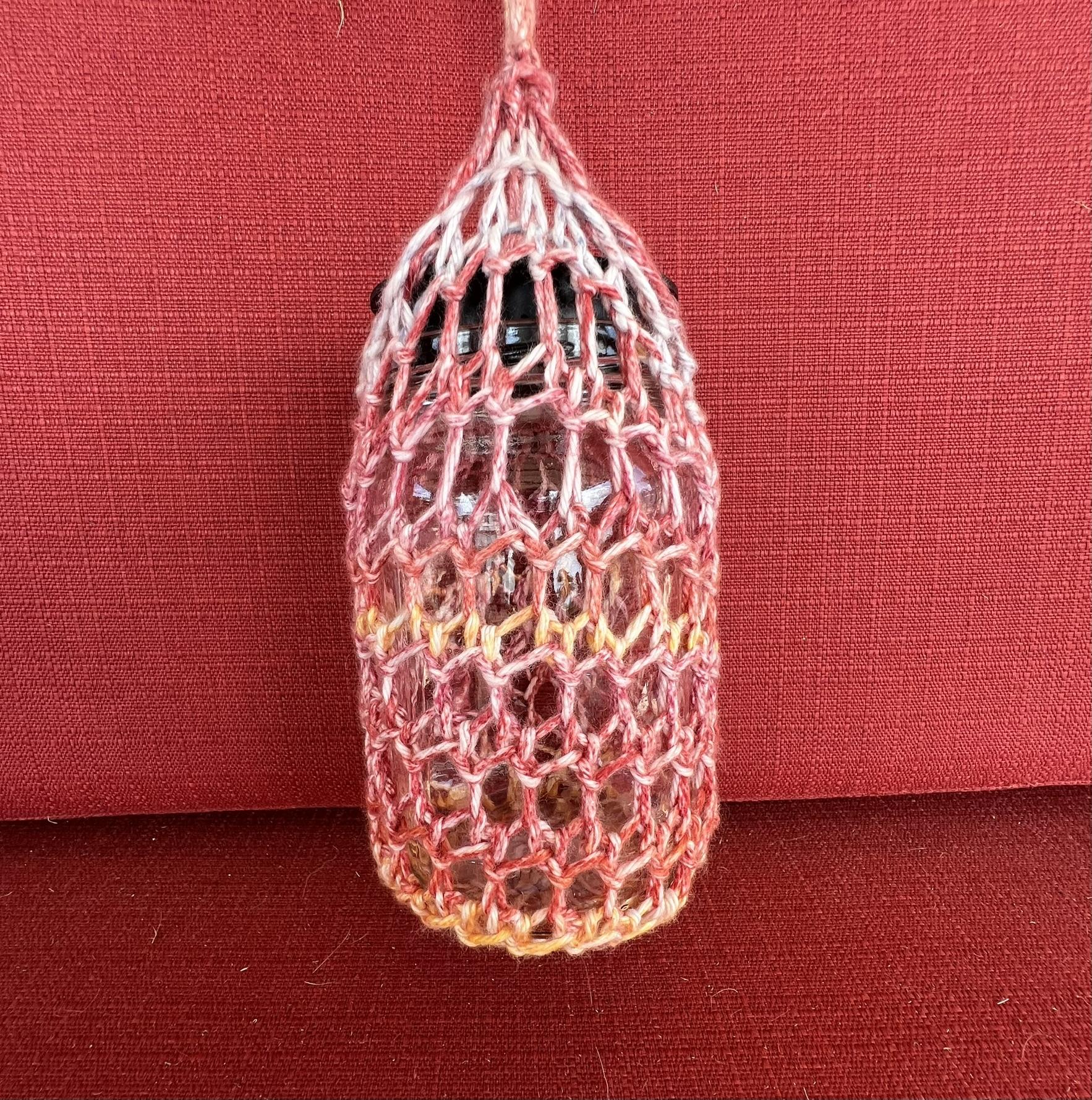 Solar Lantern Covers -- two loom knit patterns