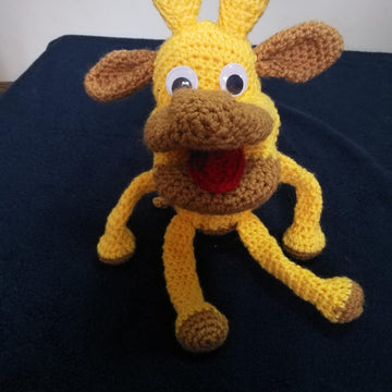 Crochet Hand Puppet Giraffe