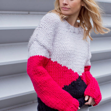 Sigrid Boxy Jumper - Knitting Pattern For Women in MillaMia Naturally Soft Super Chunky