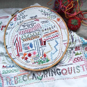 Dropcloth Samplers The Original Dropcloth Printed Embroidery Kit - 10in x 12in