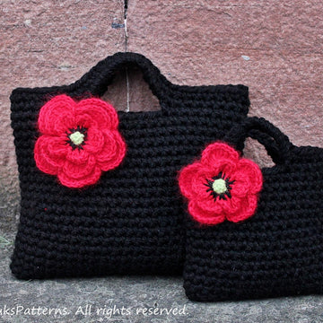 Mum and I poppy purses