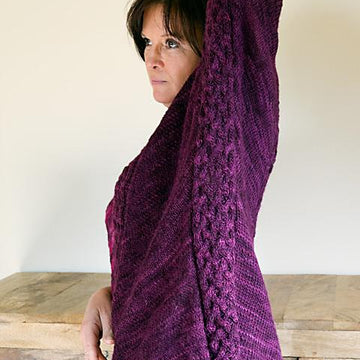 "Ivy" - Bat wing sweater with cables