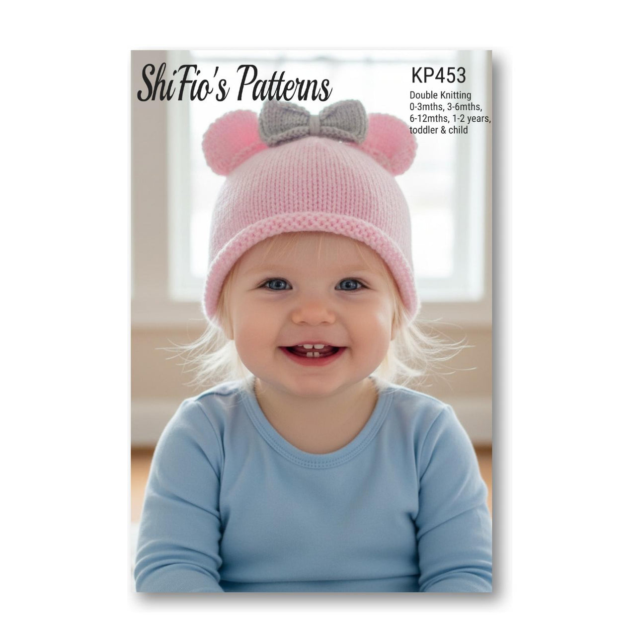 Baby Bear Hat Knitting Pattern #453