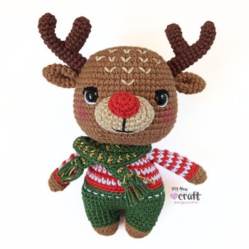 Rudy Helper Reindeer Amigurumi
