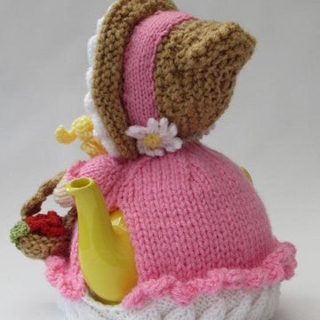 Victorian Flower Girl Tea Cosy Knitting Pattern