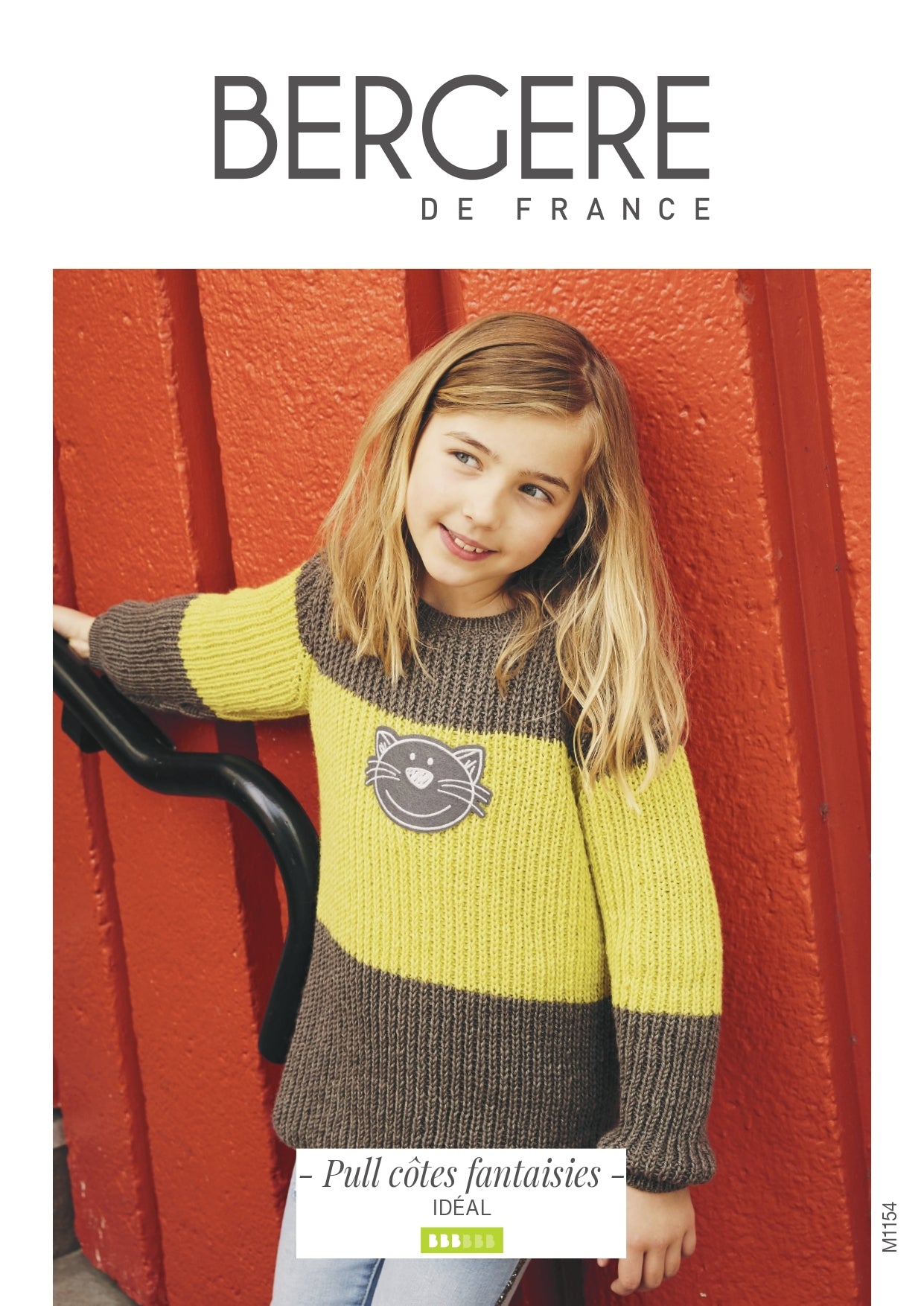 Girl Sweater in Bergere de France Ideal - M1154 - Downloadable PDF