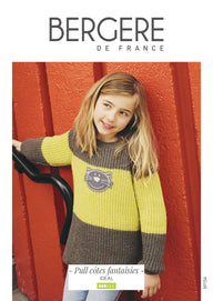 Girl Sweater in Bergere de France Ideal - M1154 - Downloadable PDF