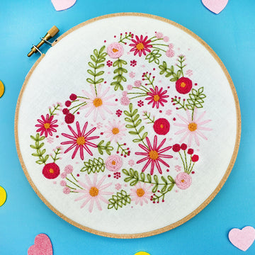 Oh Sew Bootiful Floral Heart Fabric Pack