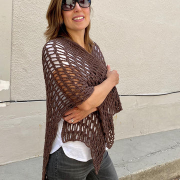 Simple Summer Boho Ruana: Easy Crochet Wrap Pattern