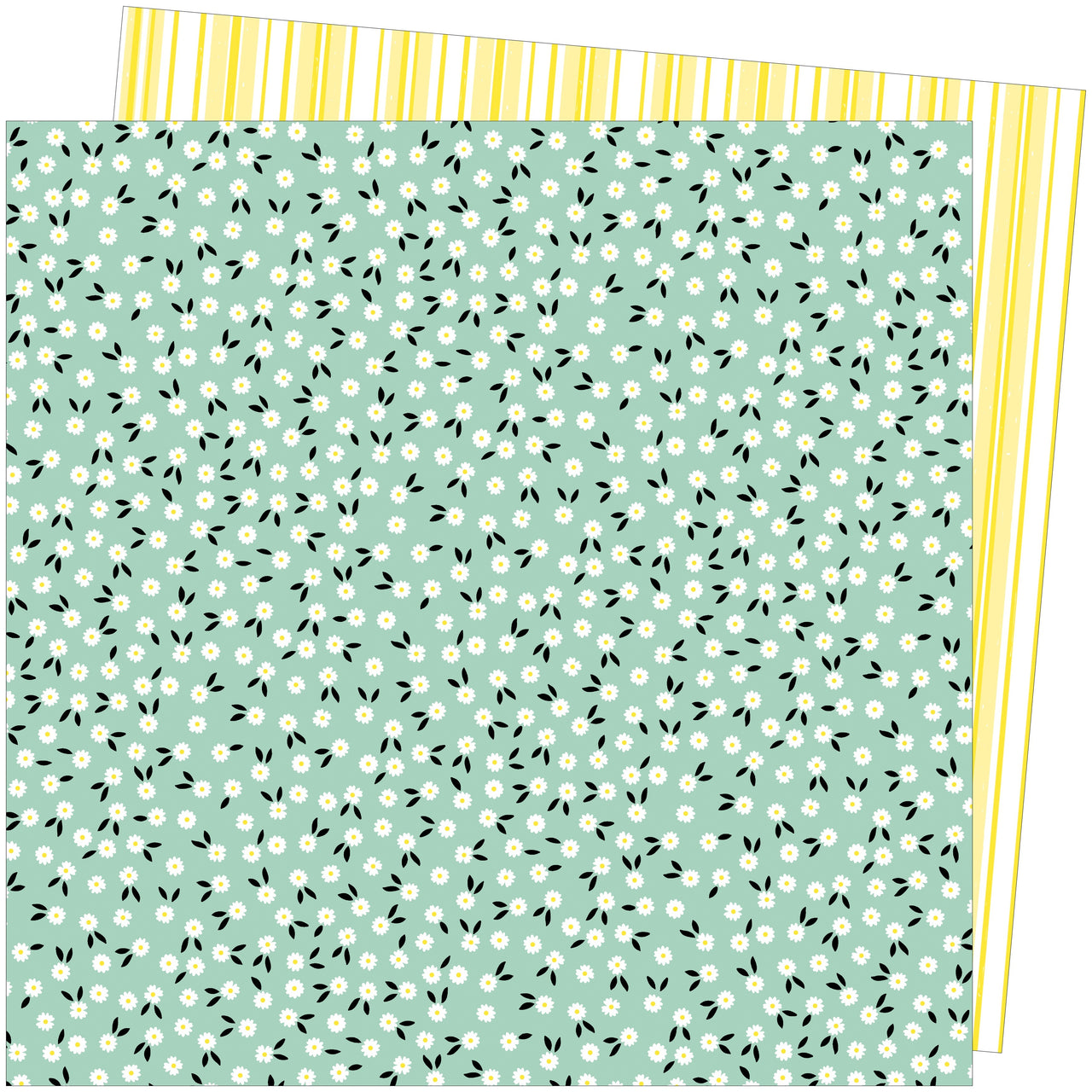 American Crafts Amy Tan Picnic In The Park Double-Sided Cardstock 12"X12" 25/Pkg - Flower Field