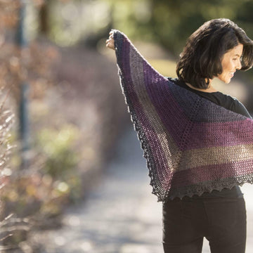 Dark Sky Shawl in Cascade Yarns Whirligig - DK603 - Downloadable PDF