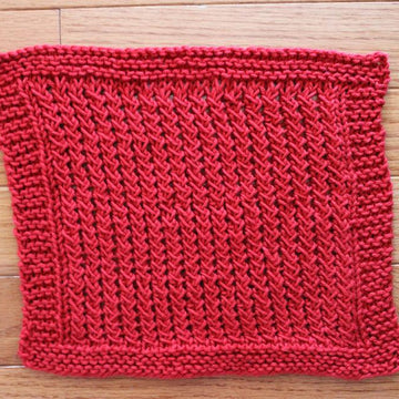 Twisted Rib Stitch Dishcloth