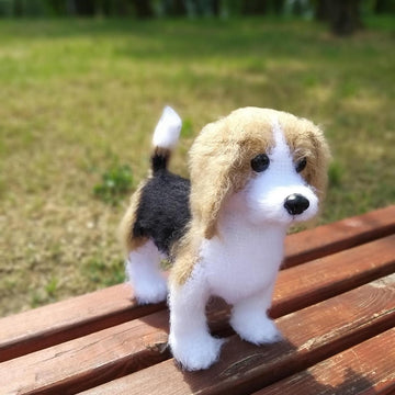 Realistic Crochet Pattern Dog Beagle