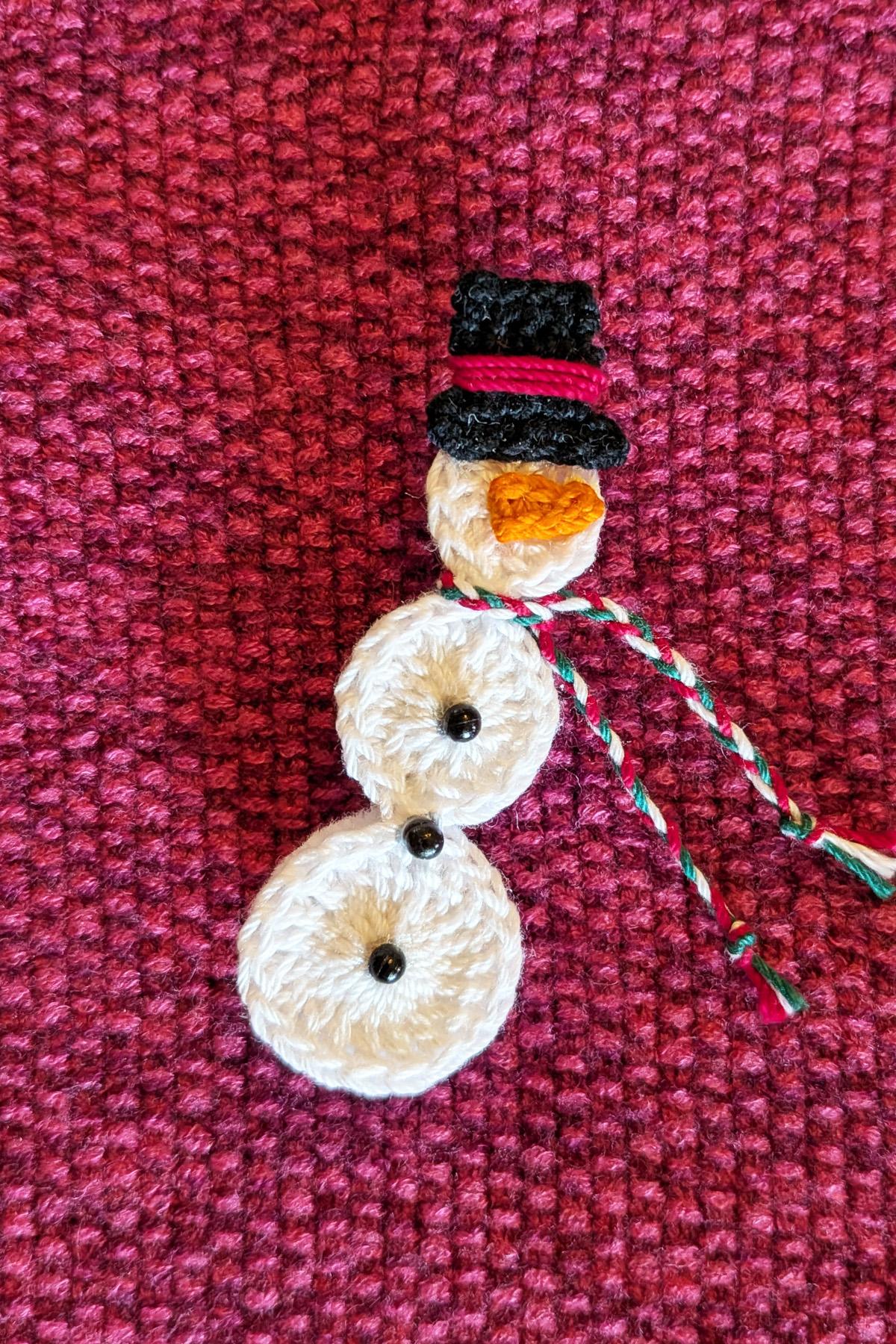 Snowman Pin or Ornament