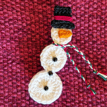 Snowman Pin or Ornament