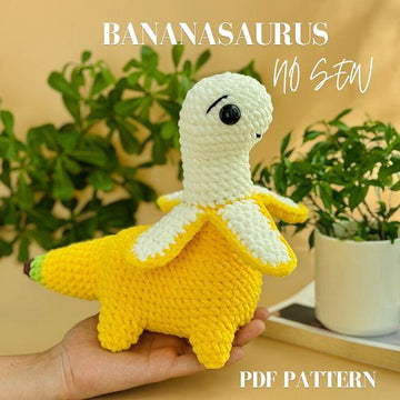 NO SEW Cute BANANASAURUS