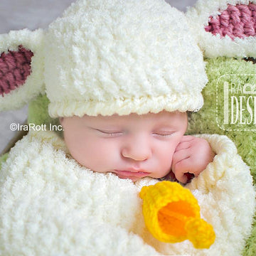 Baa-Baa Baby Lamb Hat and Cocoon Set