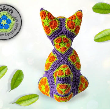 Chino The Cat with African Flowers