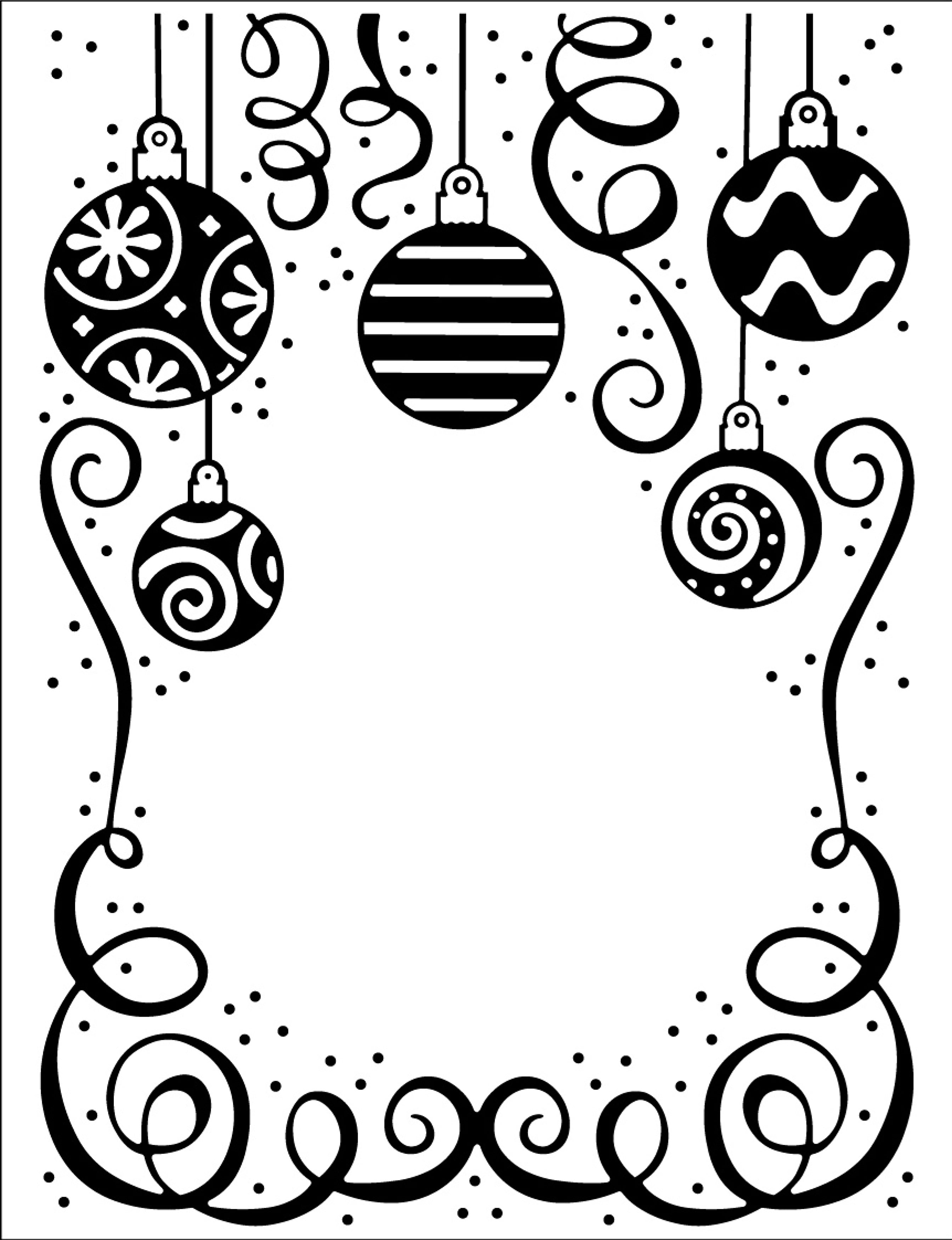Creative Expressions Embossing Folder 5.75"X7.5" - Bauble Celebration