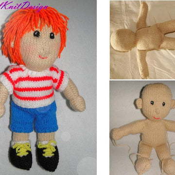 Tommy doll knitting pattern