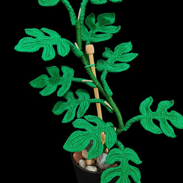 Crochet Monstera Ginny plant