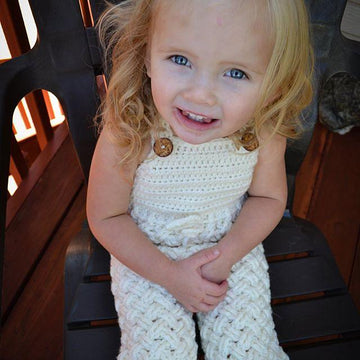Diagonal Weave Baby Pants or Overalls