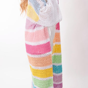 Crochet Rainbow Cardigan