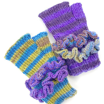 Raggedy Ruffles Fingerless Mitts