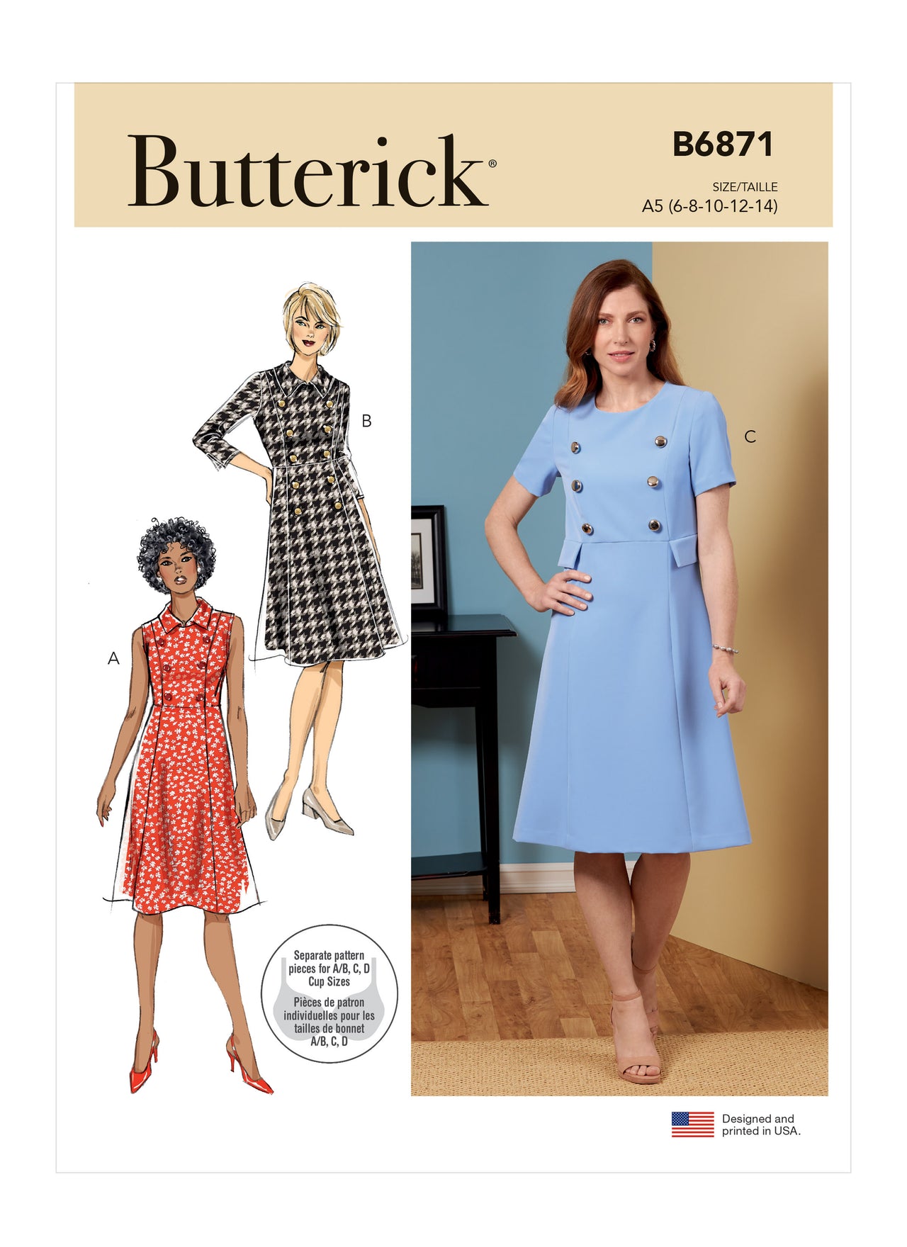 Butterick Misses' Dress B6871 - Sewing Pattern