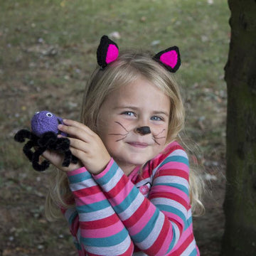 Halloween Black Cat Ears, Hair Clips Pattern