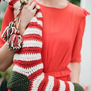 Candy Stripe Christmas Stocking