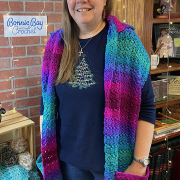 EASY BEGINNER'S Pocket Shawl with Optional Hood