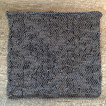 Knitted Square Popcorn Stitch