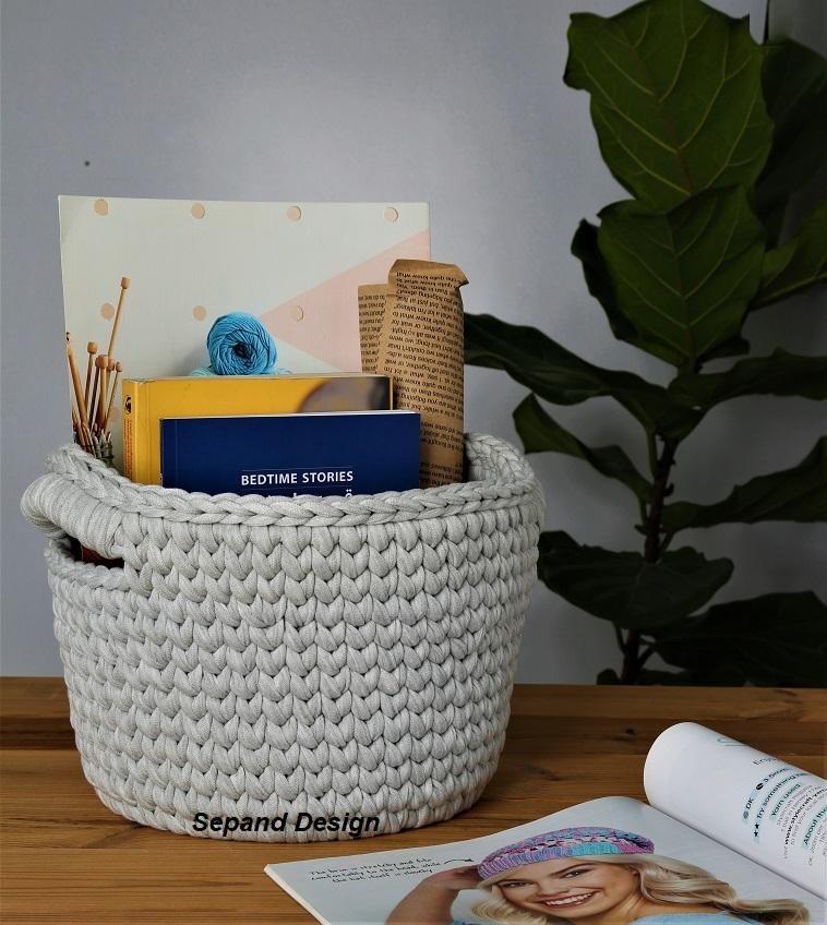 Zpagetti (t-shirt) yarn basket- CSC-93-En-Fr