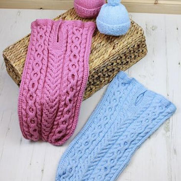 Kniting pattern Cuddle Cable Cocoon  #318