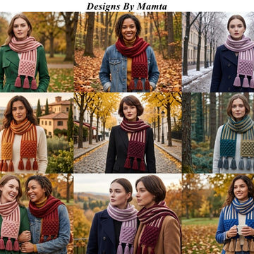 Autumn Kiss Scarf Crochet Pattern For Women