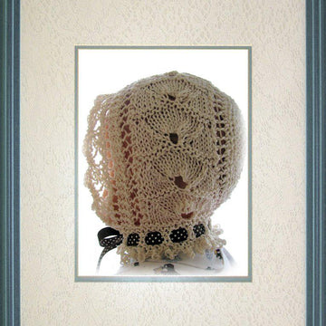 Victorian Shell Lace Bonnet